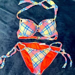 Victoria’s Secret Swim Set Country Cutie Plaid! Bombshell Swim Set